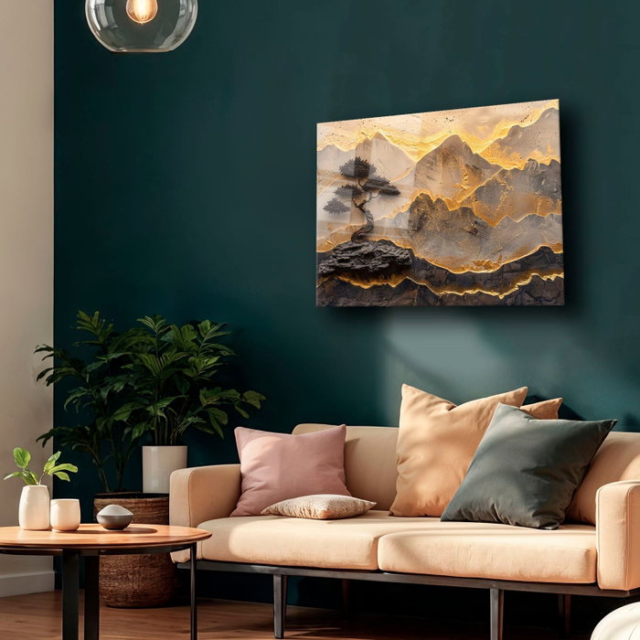 Wallity Camtbl-078 Pintura de Vidrio Templado Decorativo Multicolor 50 x 70 cm